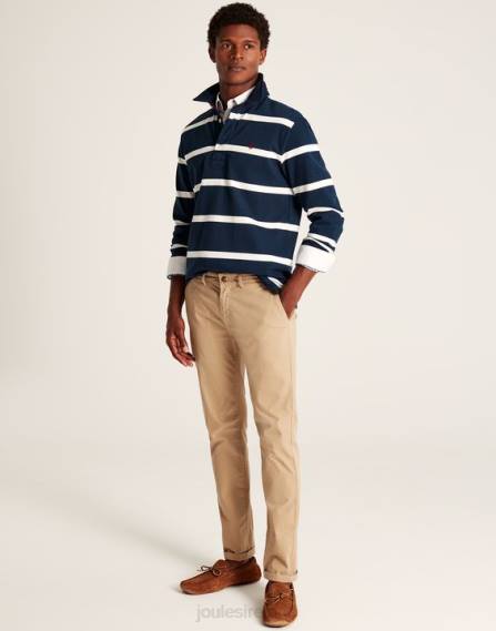 Apparel IE Joules Men Onside Rugby Shirt NAVY CREME STRIPE JVVL178