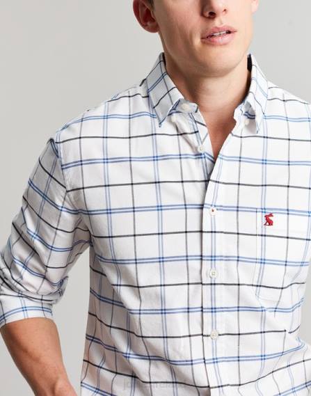 Apparel IE Joules Men Welford Classic Fit Check Shirt NAVY CHECK JVVL239