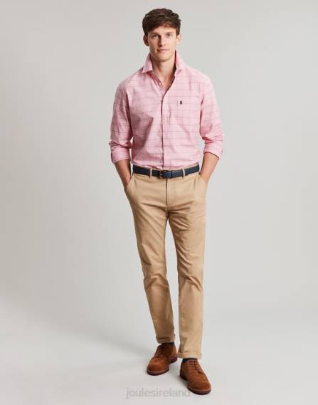 Apparel IE Joules Men Welford Long Sleeve Classic Fit Check Shirt PINK CHECK JVVL247