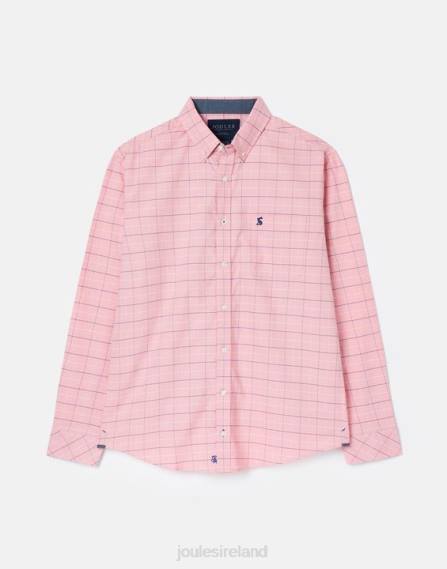 Apparel IE Joules Men Welford Long Sleeve Classic Fit Check Shirt PINK CHECK JVVL247