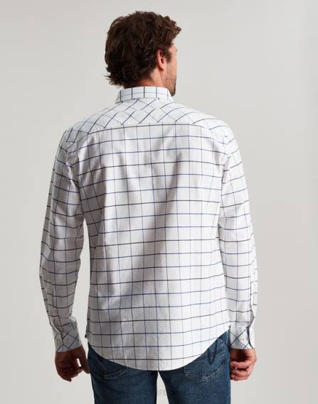 Apparel IE Joules Men Welford Long Sleeve Classic Fit Check Shirt WHITE CHECK JVVL241