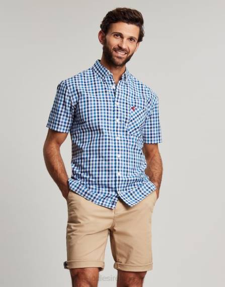 Apparel IE Joules Men Wilson Classic Fit Check Shirt BLUE GINGHAM JVVL242