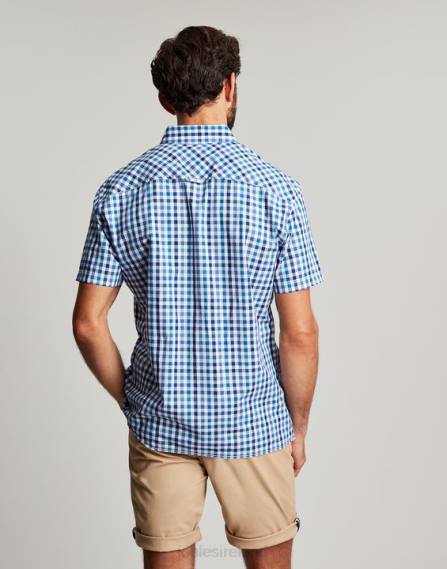 Apparel IE Joules Men Wilson Classic Fit Check Shirt BLUE GINGHAM JVVL242