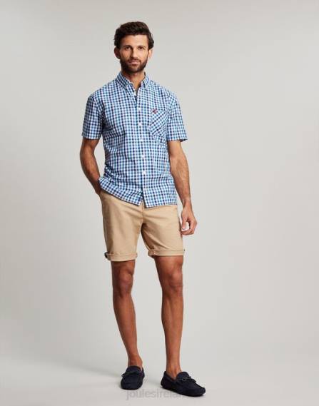 Apparel IE Joules Men Wilson Classic Fit Check Shirt BLUE GINGHAM JVVL242