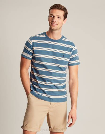 Apparel IE Joules Men Boathouse Striped T-Shirt BLUE GOLD STRIPE JVVL210