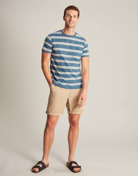 Apparel IE Joules Men Boathouse Striped T-Shirt BLUE GOLD STRIPE JVVL210