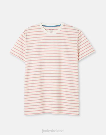 Apparel IE Joules Men Boathouse Striped T-Shirt PINK WHITE STRIPE JVVL208