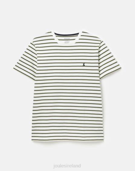 Apparel IE Joules Men Boathouse Striped T-Shirt WHITE KHAKI STRIPE JVVL252