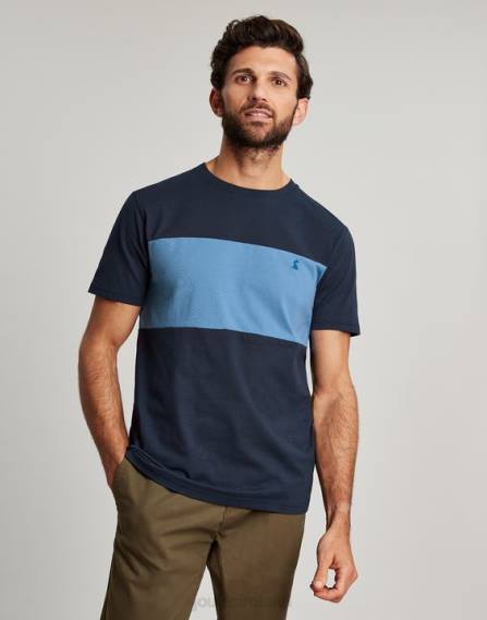 Apparel IE Joules Men Colourblock Short Sleeve T-shirt BLUE COLOUR BLOCK JVVL202