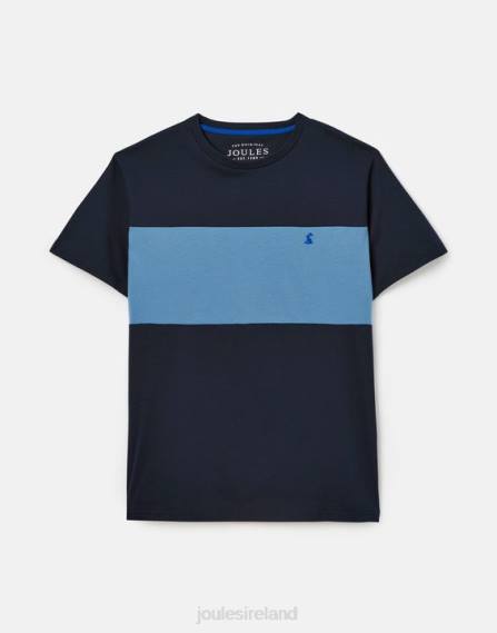 Apparel IE Joules Men Colourblock Short Sleeve T-shirt BLUE COLOUR BLOCK JVVL202