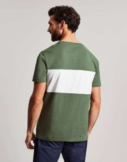 Apparel IE Joules Men Colourblock Short Sleeve T-shirt GREEN COLOUR BLOCK JVVL207