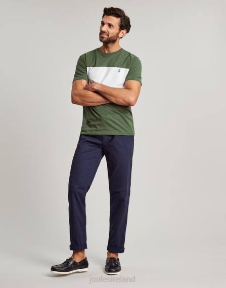 Apparel IE Joules Men Colourblock Short Sleeve T-shirt GREEN COLOUR BLOCK JVVL207