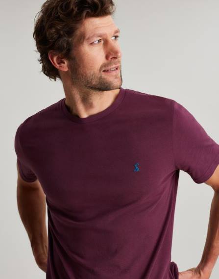 Apparel IE Joules Men Denton Jersey-T-Shirt BURGUNDY JVVL251
