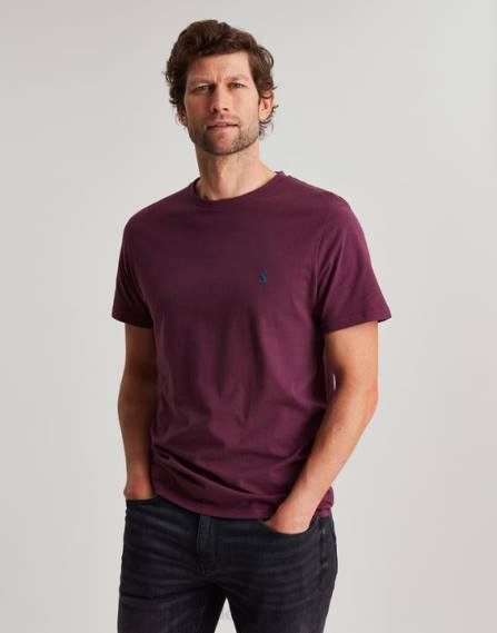 Apparel IE Joules Men Denton Jersey-T-Shirt BURGUNDY JVVL251