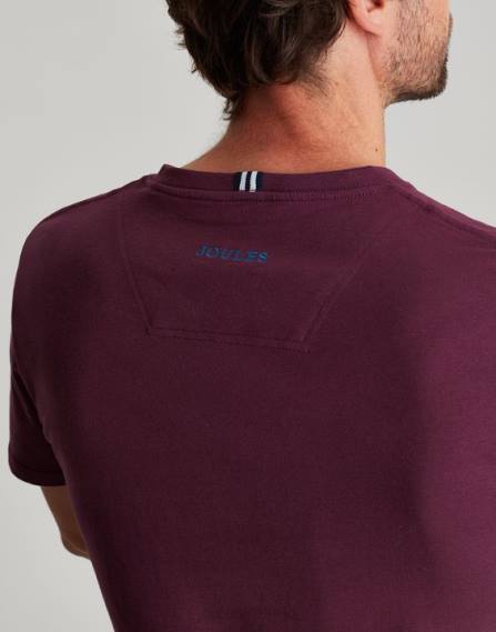 Apparel IE Joules Men Denton Jersey-T-Shirt BURGUNDY JVVL251