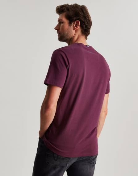 Apparel IE Joules Men Denton Jersey-T-Shirt BURGUNDY JVVL251