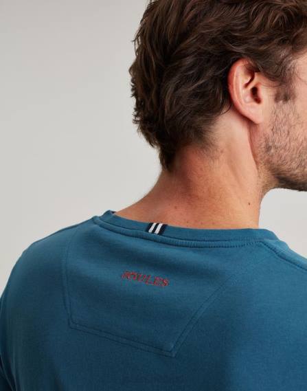 Apparel IE Joules Men Denton Jersey-T-Shirt TURQUOISE JVVL214