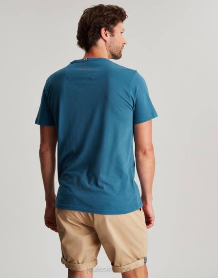 Apparel IE Joules Men Denton Jersey-T-Shirt TURQUOISE JVVL214