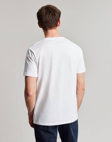 Apparel IE Joules Men Denton Jersey T-Shirt WHITE JVVL166