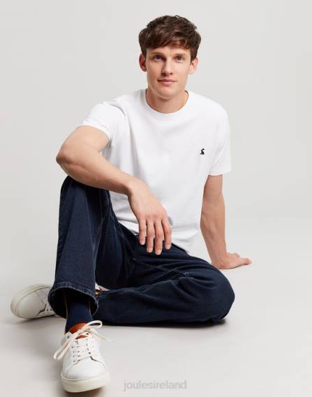 Apparel IE Joules Men Denton Jersey T-Shirt WHITE JVVL166