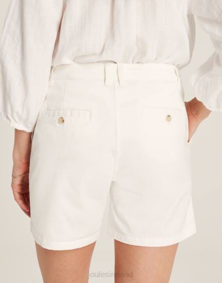 Apparel IE Joules Women Cruise Mid Length Chino Short BRIGHT WHITE JVVL49