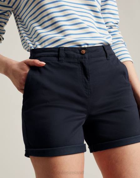 Apparel IE Joules Women Cruise Mid Length Chino Short FRENCH NAVY JVVL46
