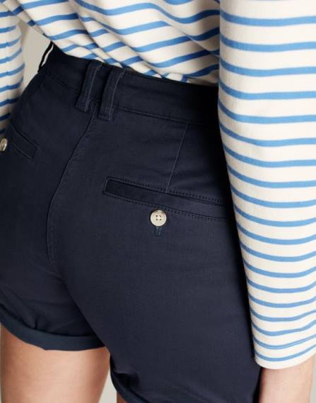 Apparel IE Joules Women Cruise Mid Length Chino Short FRENCH NAVY JVVL46