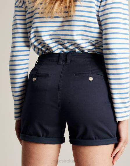 Apparel IE Joules Women Cruise Mid Length Chino Short FRENCH NAVY JVVL46