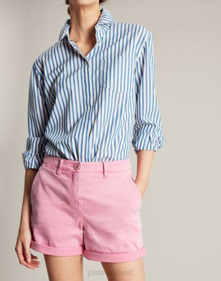 Apparel IE Joules Women Cruise Mid Length Chino Short PINK JVVL71