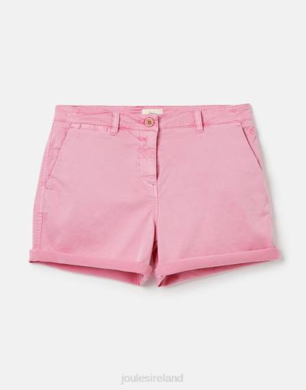 Apparel IE Joules Women Cruise Mid Length Chino Short PINK JVVL71