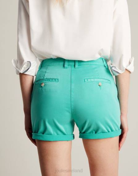 Apparel IE Joules Women Cruise Mid Length Chino Short WATERFALL JVVL122