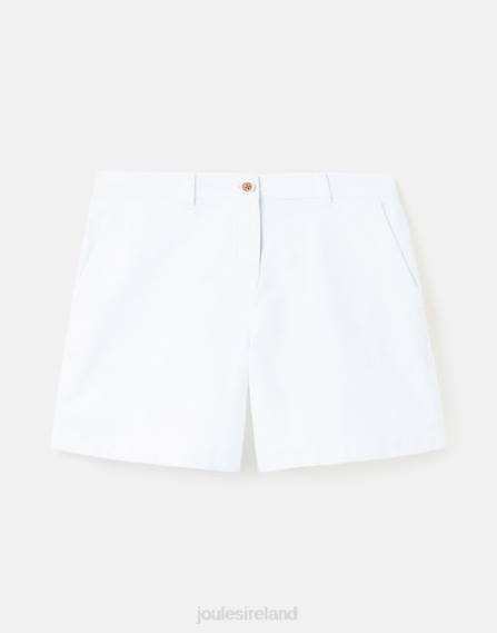 Apparel IE Joules Women Cruise Mid Length Chino Shorts BRIGHT WHITE JVVL74