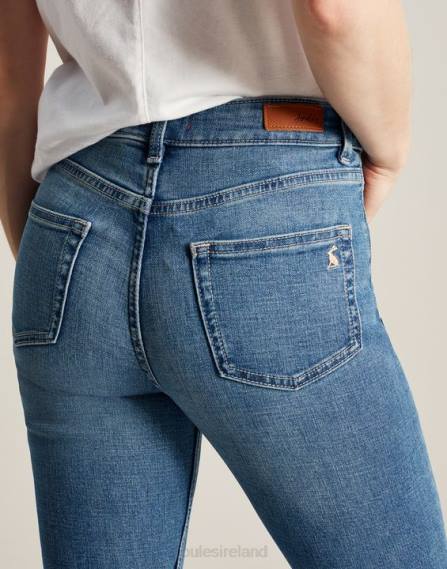 Apparel IE Joules Women Monroe High Rise Stretch Skinny Jeans LIGHT DENIM JVVL1