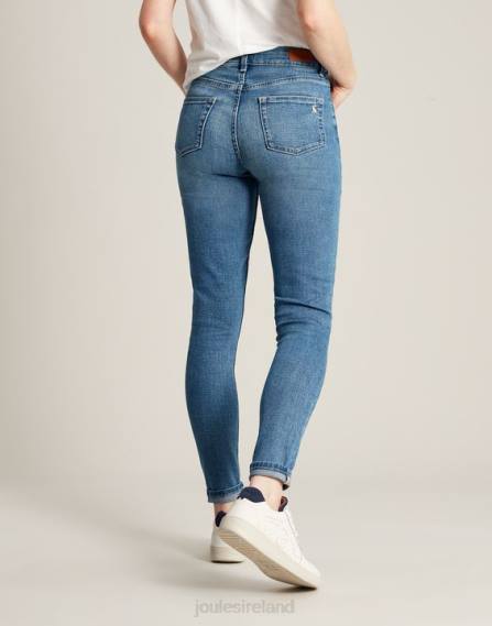 Apparel IE Joules Women Monroe High Rise Stretch Skinny Jeans LIGHT DENIM JVVL1