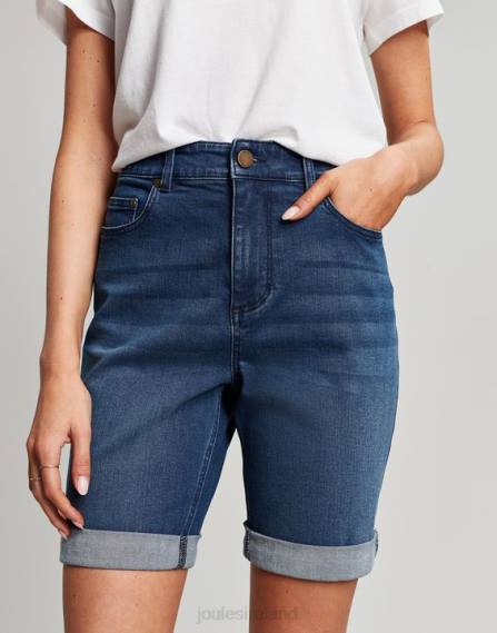 Apparel IE Joules Women Shirley Long Denim Shorts MID INDIGO JVVL73