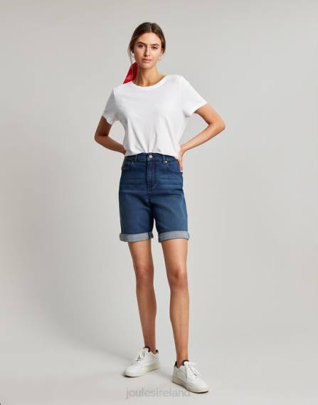 Apparel IE Joules Women Shirley Long Denim Shorts MID INDIGO JVVL73