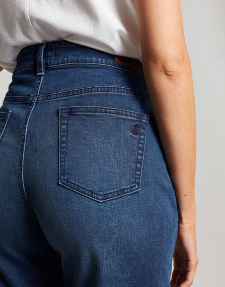 Apparel IE Joules Women Shirley Long Denim Shorts MID INDIGO JVVL73