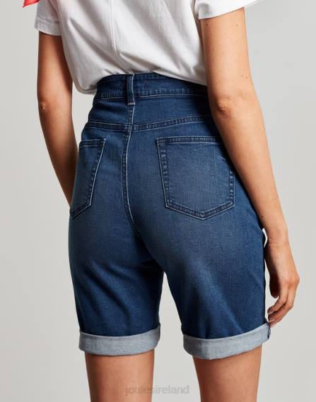 Apparel IE Joules Women Shirley Long Denim Shorts MID INDIGO JVVL73