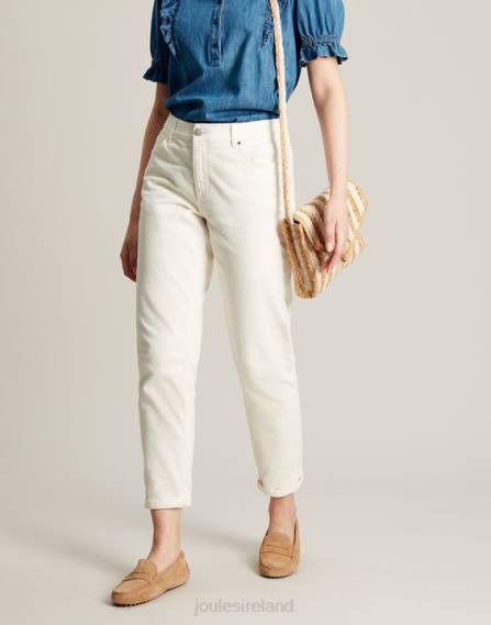 Apparel IE Joules Women Simone Girlfriend Jeans MARSHMALLOW JVVL58