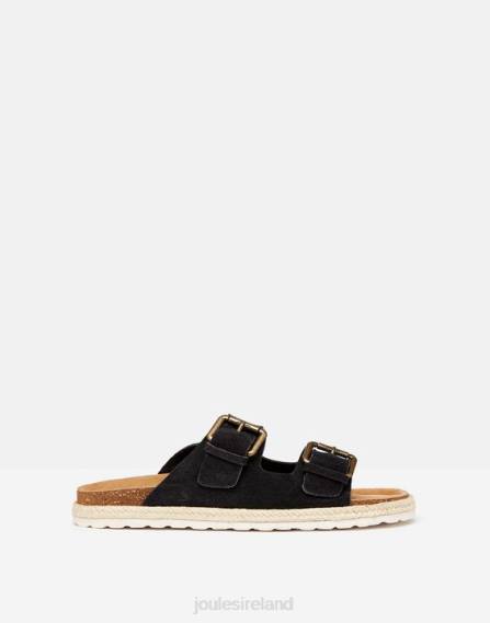 Footwear IE Joules Women Lucinda Suede Buckle Sliders PEACOAT NAVY JVVL142
