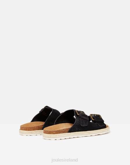 Footwear IE Joules Women Lucinda Suede Buckle Sliders PEACOAT NAVY JVVL142