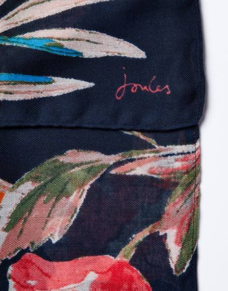 Accessories IE Joules Women River Lightweight Woven Retangle Printed Scarf PEAK FLORAL JVVL155
