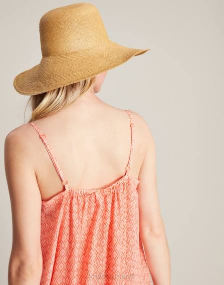Apparel IE Joules Women Amanda Beach Dress ORANGE DITSY JVVL70