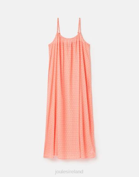 Apparel IE Joules Women Amanda Beach Dress ORANGE DITSY JVVL70