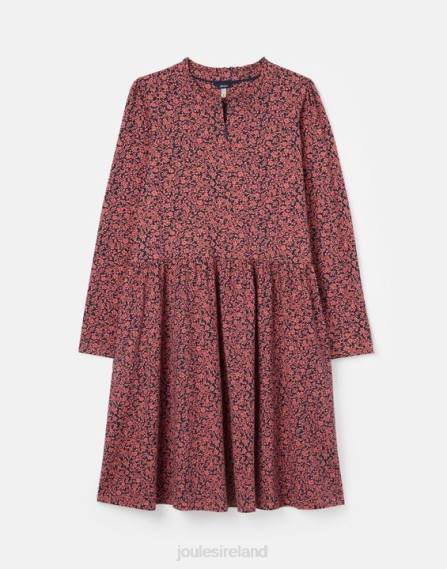 Apparel IE Joules Women Aurora Zip Down Jersey Dress ROSE DITSY JVVL38