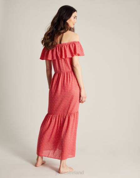 Apparel IE Joules Women Fern Beach Dress FLORAL PINK JVVL91