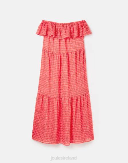 Apparel IE Joules Women Fern Beach Dress FLORAL PINK JVVL91