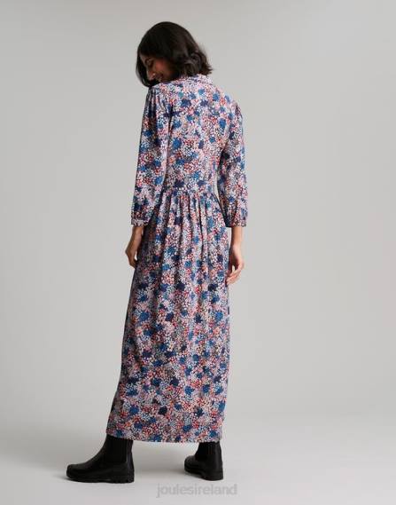 Apparel IE Joules Women Nova Jersey Midi Shirt Dress NAVY DITSY JVVL64