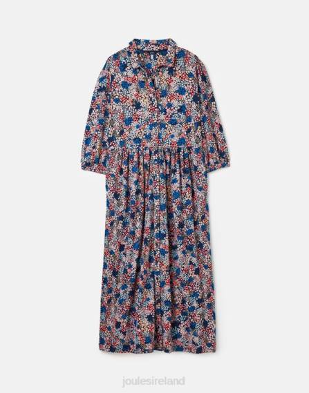 Apparel IE Joules Women Nova Jersey Midi Shirt Dress NAVY DITSY JVVL64