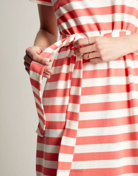 Apparel IE Joules Women Paloma Jersey long dress PINK STRIPE JVVL55